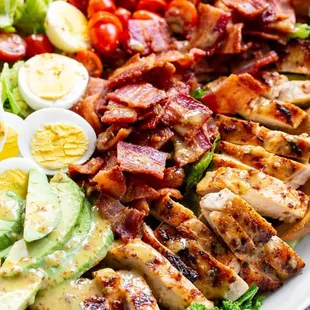 Pasture raised chicken Cobb salad.