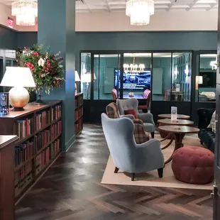 The Drawing Room with one of many conference rooms in the background (downstairs area)