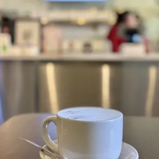 English Breakfast &amp; steamed milk