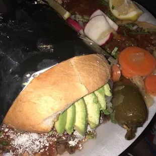 a large sandwich on a plate