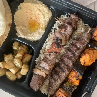 Mixed 3 Kabob Plate