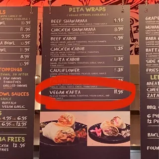 Vegan Kafta Wrap