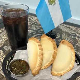 $11 Daily Lunch Special. Three empanadas &amp; drink.