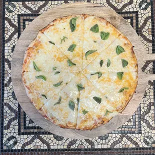 Four Cheese Specialty Pizza
Mozzarella, provolone, cheddar, parmesan, fresh basil