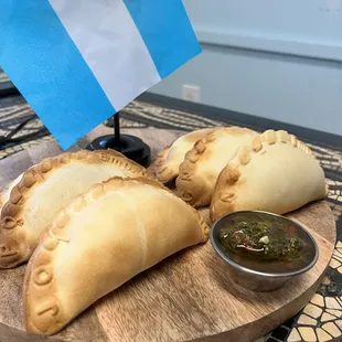 Fresh baked empanadas