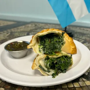 Blanched Spinach Empanada