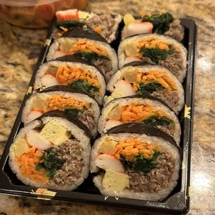 Beef kimbap