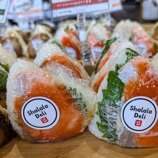 Salmon onigiris