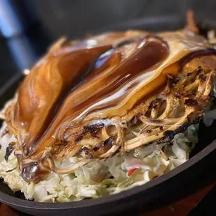 Pork okonomiyaki