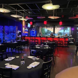 the interior of a restaurant