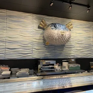 interior, sushi and sashimi