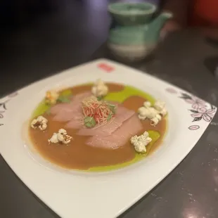 Yellowtail sashimi best of the night.
