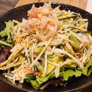 Avocado Salad with Red Crab Meat