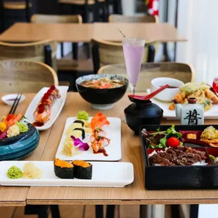 sushi and sashimi, food, sushi, sashimi