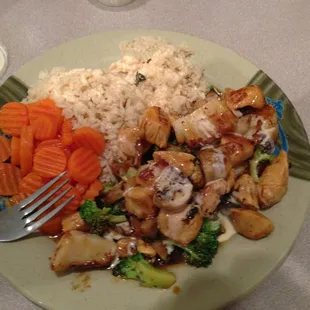 Chicken and scallops