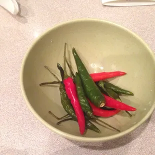 Fresh chilies