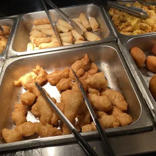 a variety of food items