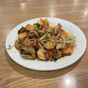 Hibachi Station:  Shrimp w/veg's