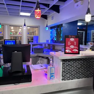 the counter area