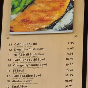 menu, crepes