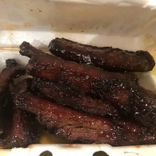 17. BBQ Spare Ribs finger licking Good! Juice tender not dry or burnt