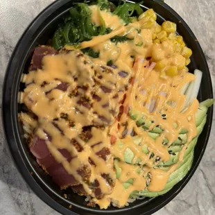 tuna tataki poke bowl