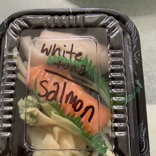 Salmon White Tuna Sashimi