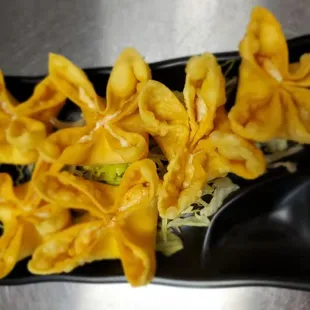 a close up of a plate of food