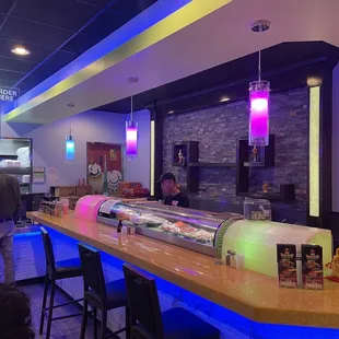 customers at the counter