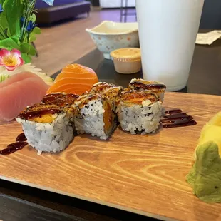 sushi, food, sashimi, sushi and sashimi