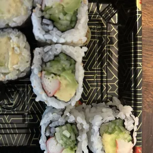 FYI Fuji this a California roll just bought today....see the difference!!!!!