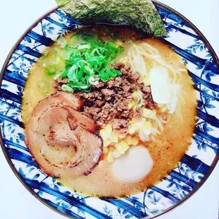 Our main dishes. Spicy miso ramen and Shio ramen