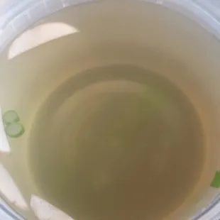 Clear soup - very flavorful