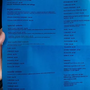 a hand holding a menu