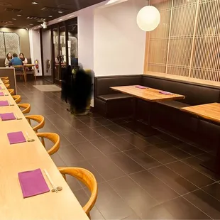 Sushi bar for Omakase course dinner Average course is a 2-2.5hr experience