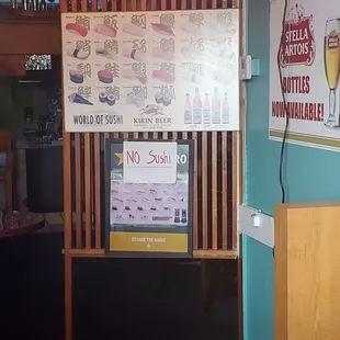 No sushi