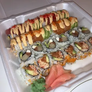 food, sushi and sashimi, sushi, sashimi