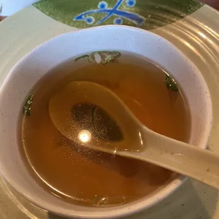 Clear Soup. Delicious!!!