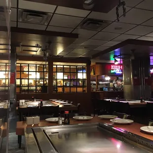 interior, sushi and sashimi
