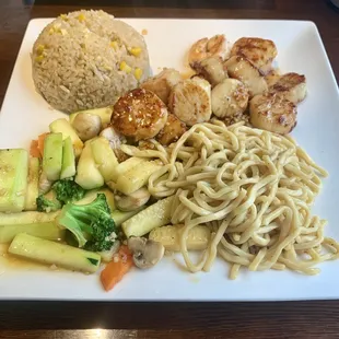 Hibachi Dinner with Scallops