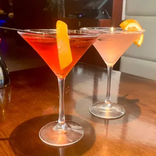 Mango cocktail in front