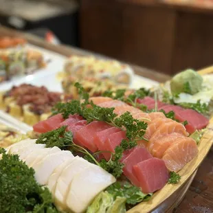 a variety of sushi