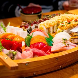 sushi and sashimi, sushi, food, sashimi