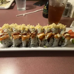 Sunset roll(back) and sweet and sour roll(front)