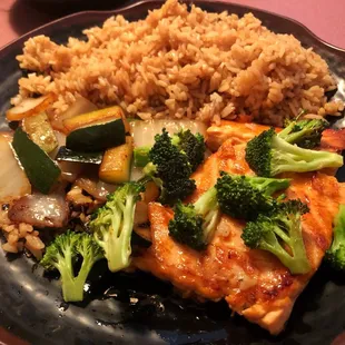 Hibachi salmon