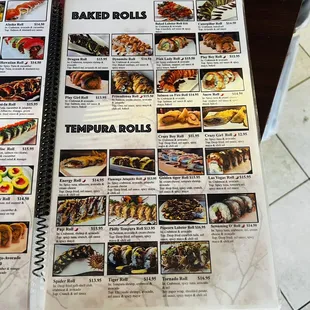 Updated menu