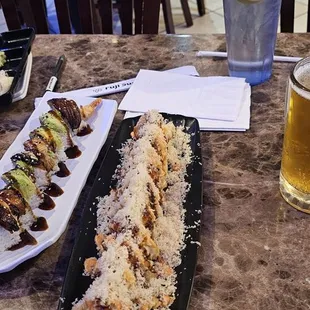 sushi, sashimi, sushi and sashimi, food
