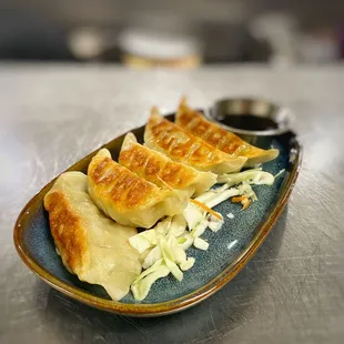pork and veggie gyoza