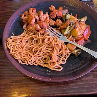 Hibachi Chicken with noodles