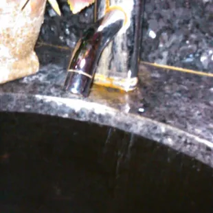 Grime on bathroom sink